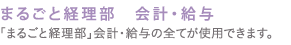 まるごと経理部　会計・給与